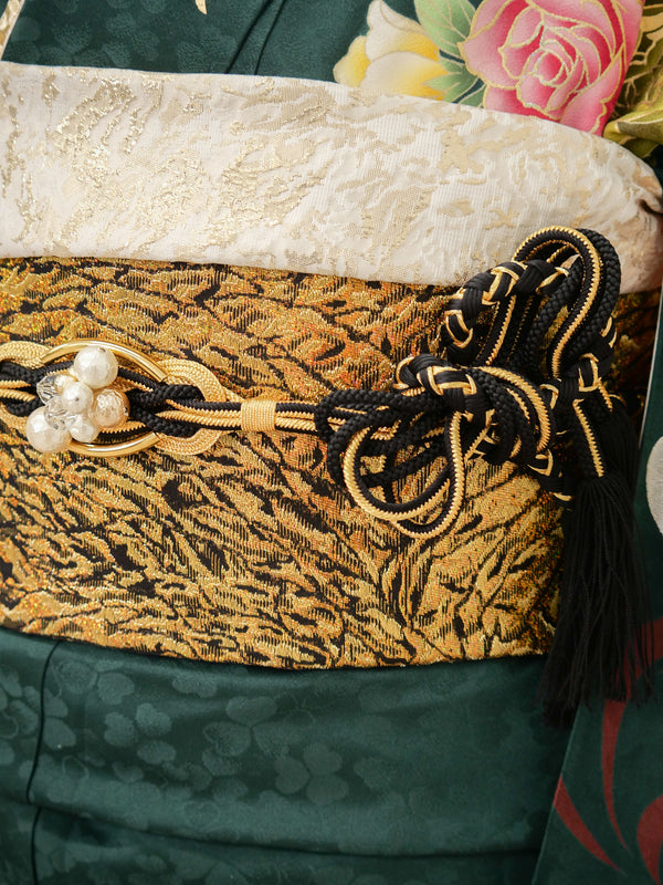 FI-066　翠の薔薇　振袖