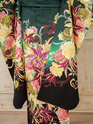 FI-066　翠の薔薇　振袖