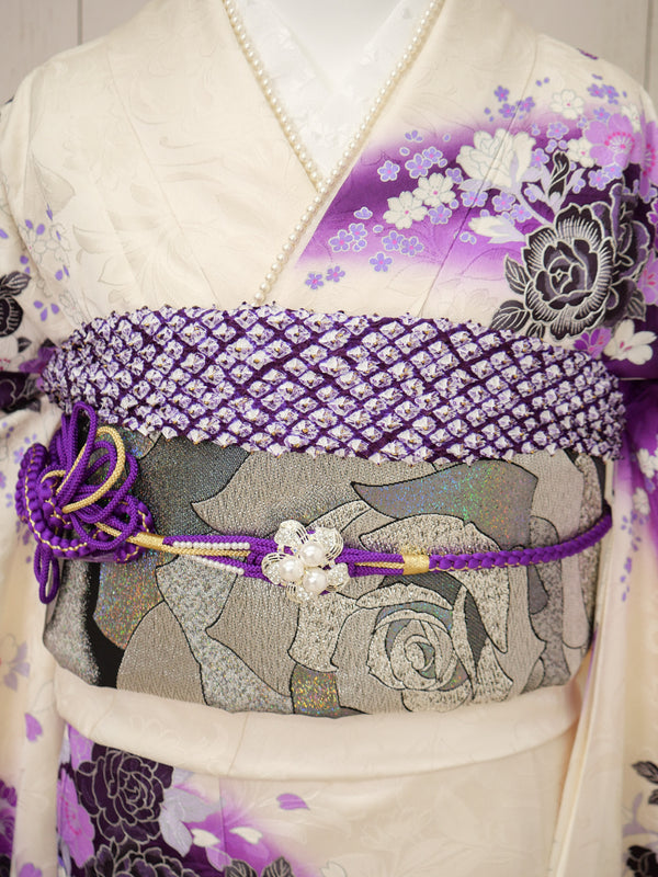 FI-049    紫麗の薔薇夢　振袖