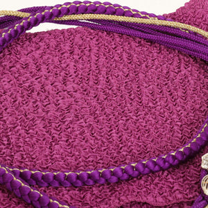 【販売】振袖小物3点 Qセット 紫/パープル/上品.