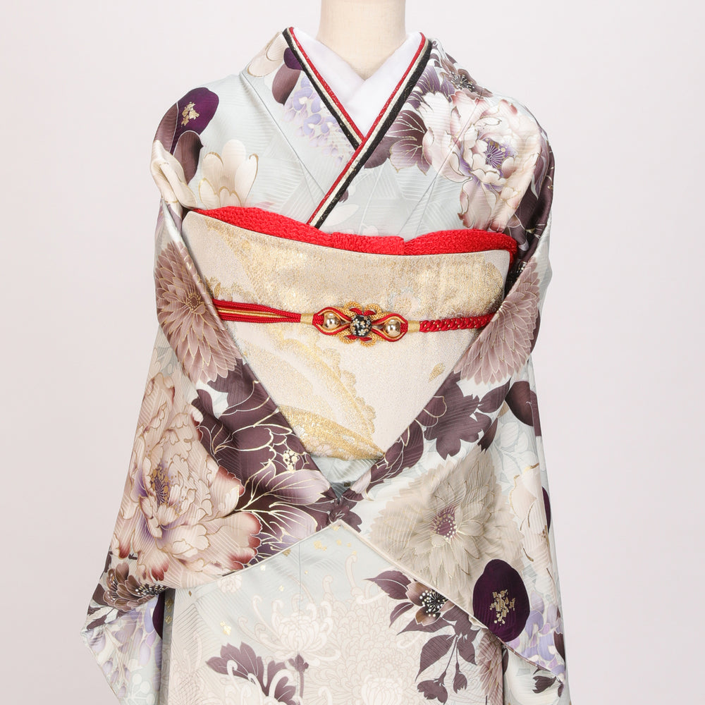 【販売】振袖小物3点 Rセット 赤/黒/古典.