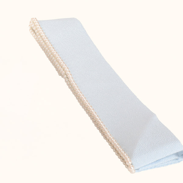 【販売】振袖小物3点 Tセット ホワイト/グレー/水色.