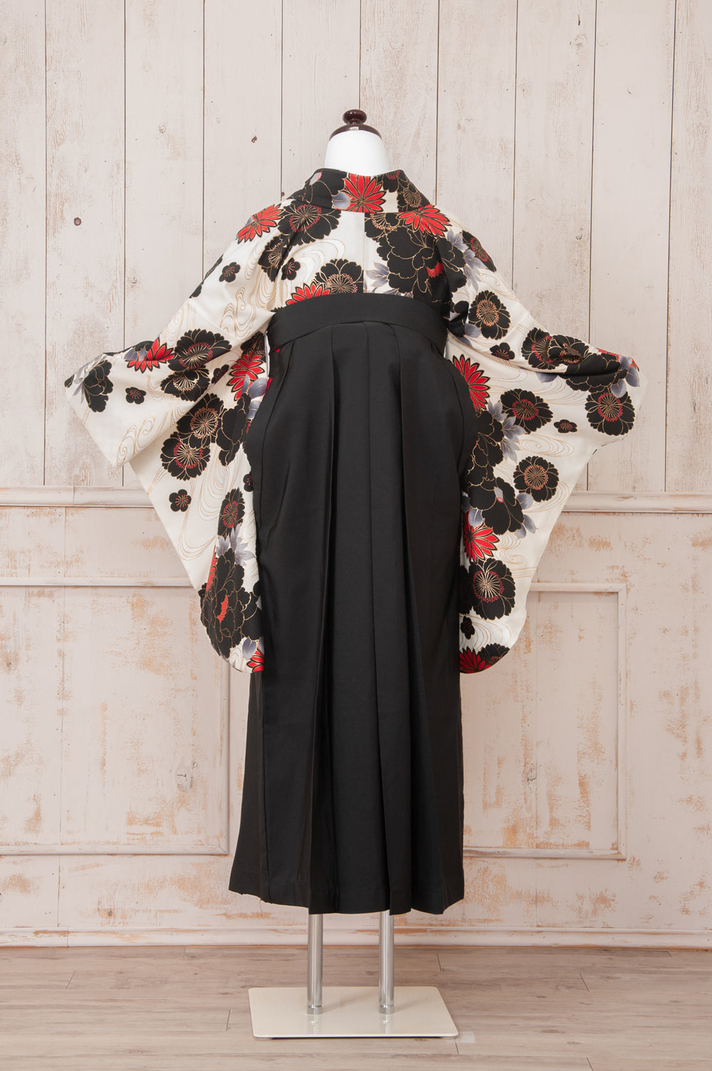 KR-005/KANSAI白黒流水　卒業袴　仙台　宮城