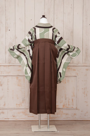 KR-033/アッシュグリーンストライプ　卒業袴