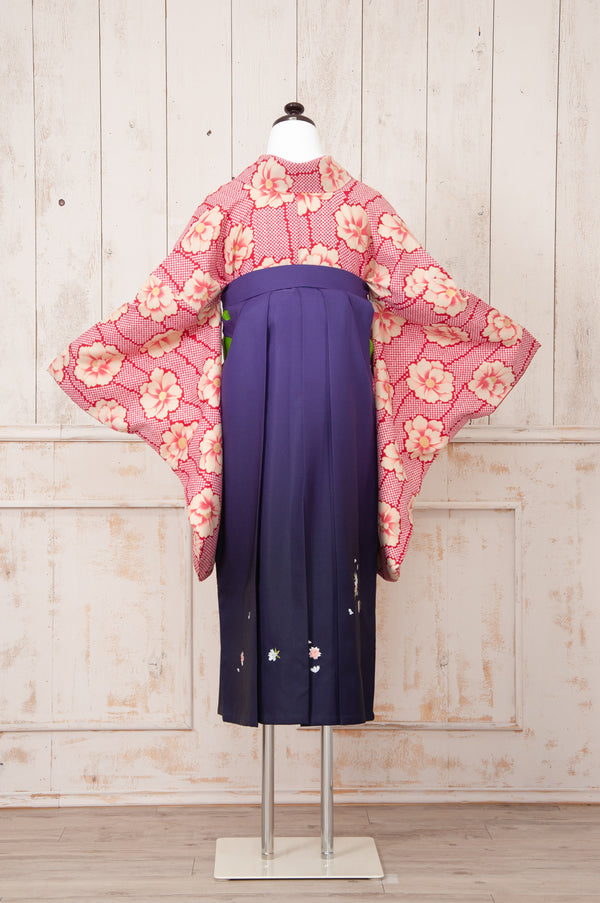 KR-051/赤地鹿の子　卒業袴