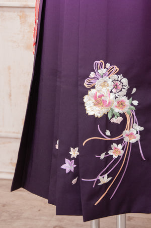 KR-060/ピンク地梅　卒業袴