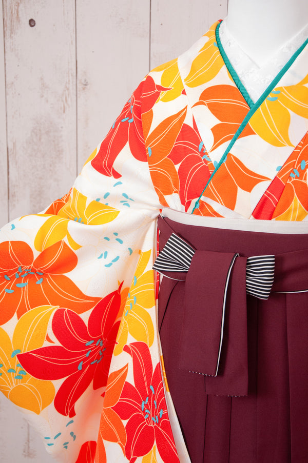 KR-065/百合尽くし　卒業袴