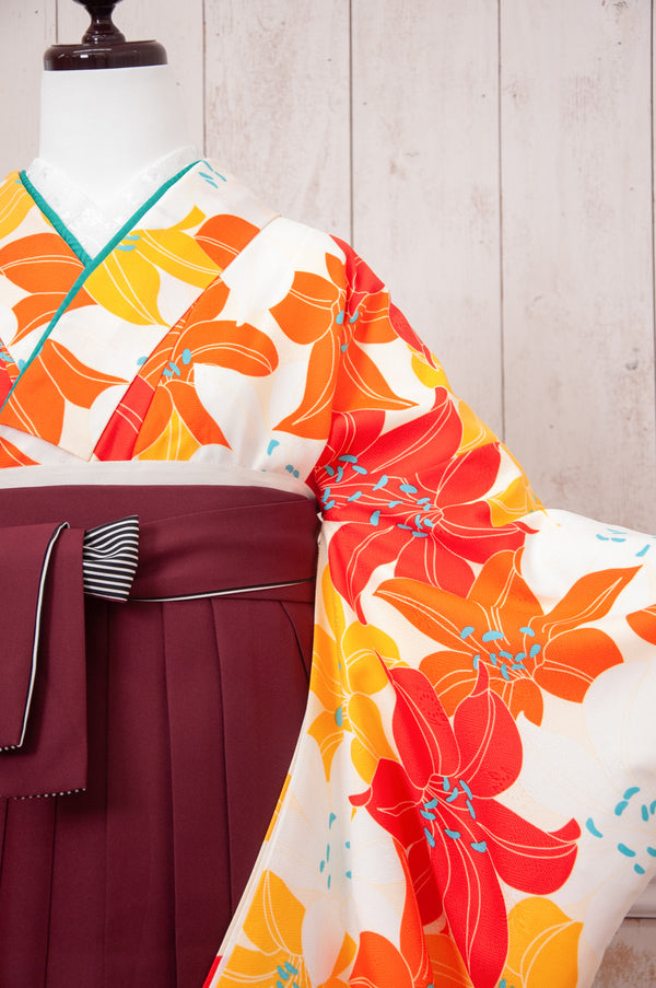 KR-065/百合尽くし　卒業袴