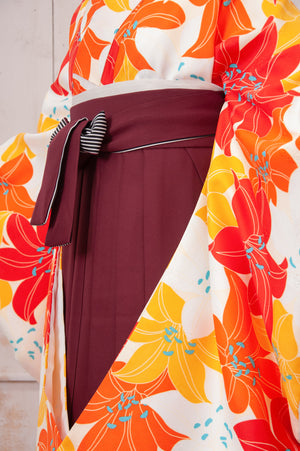 KR-065/百合尽くし　卒業袴