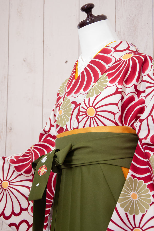 KR-067/深ねじり菊　卒業袴