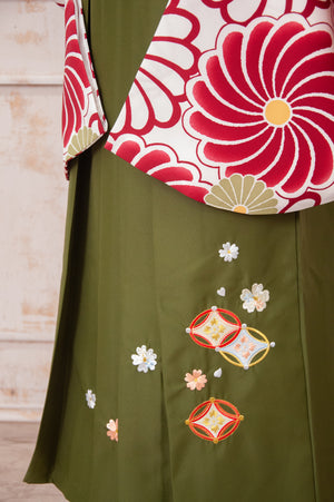 KR-067/深ねじり菊　卒業袴