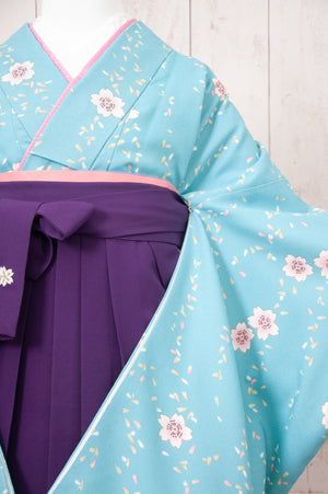 KR-074/水色桜　卒業袴