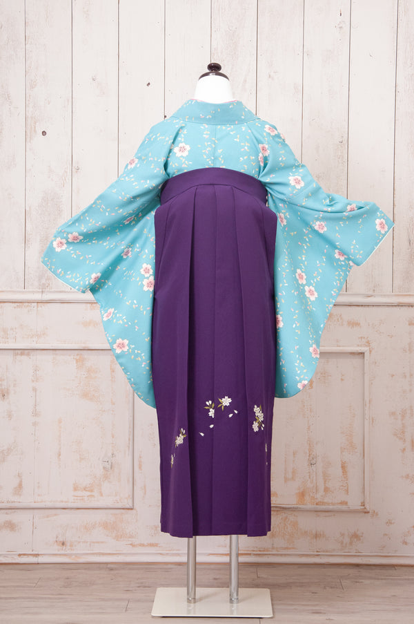 KR-074/水色桜　卒業袴