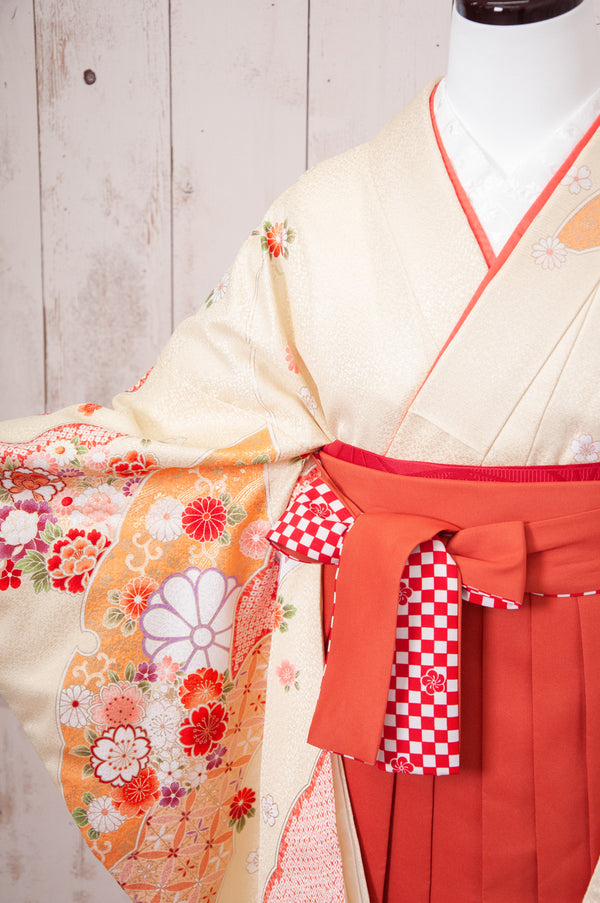 KR-075/PATiPATi クリーム　卒業袴