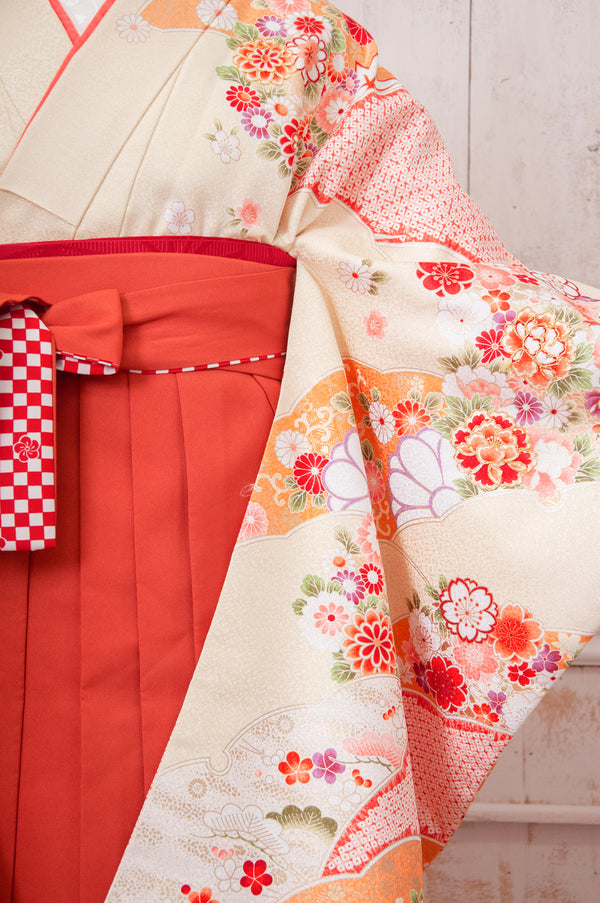 KR-075/PATiPATi クリーム　卒業袴