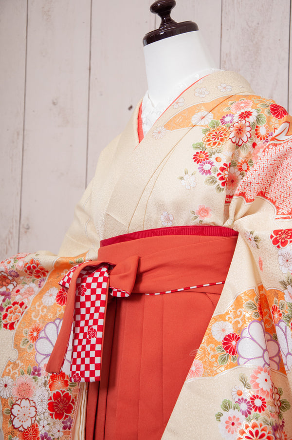 KR-075/PATiPATi クリーム　卒業袴