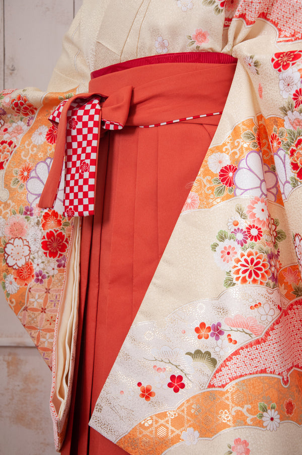 KR-075/PATiPATi クリーム　卒業袴