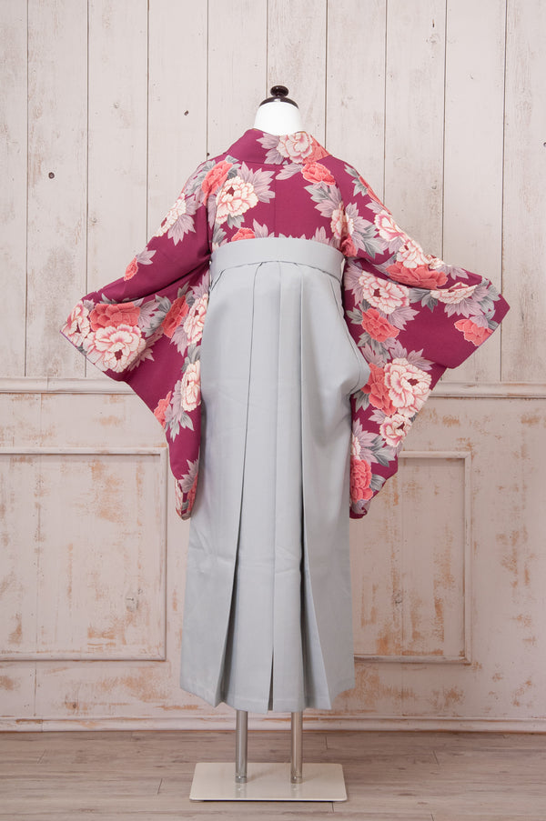 KR-078/紫古典牡丹　卒業袴