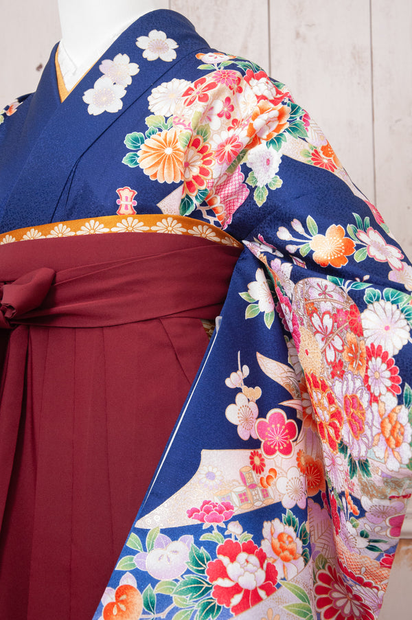 KR-082/紺手まり　卒業袴