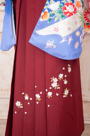 KR-082/紺手まり　卒業袴