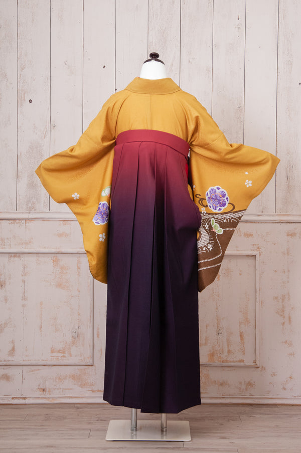 KR-084/金茶鹿の子　卒業袴