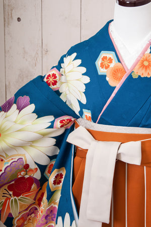 KR-025/コバルトブルー　卒業袴