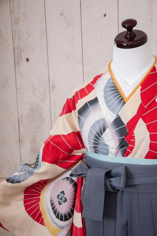 KR-086/赤傘　卒業袴