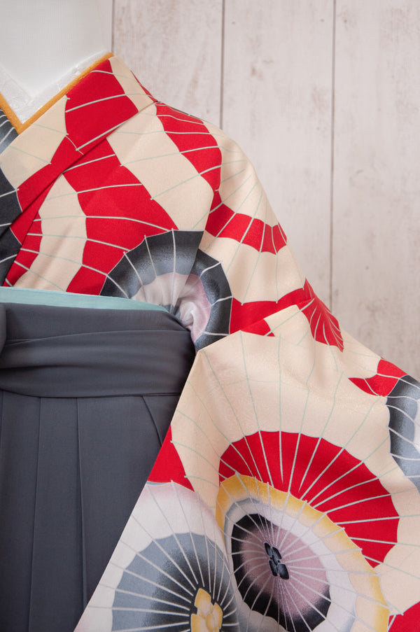 KR-086/赤傘　卒業袴