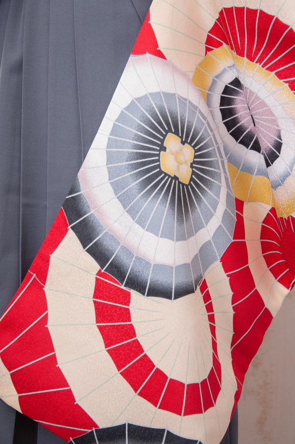 KR-086/赤傘　卒業袴