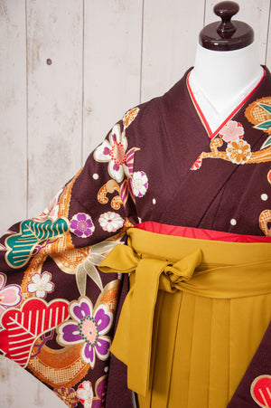 KR-091/anan 古典ブラウン　卒業袴