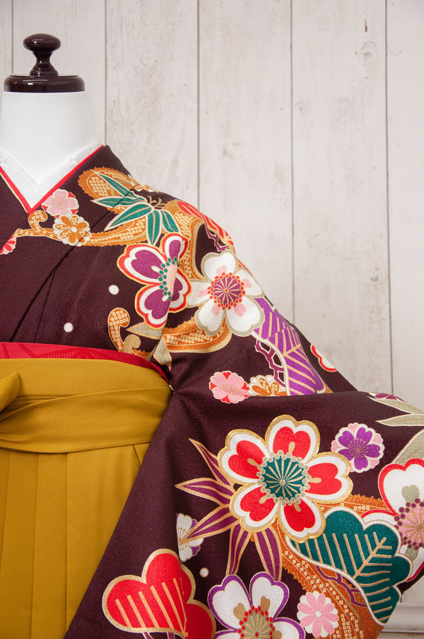 KR-091/anan 古典ブラウン　卒業袴