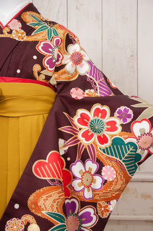 KR-091/anan 古典ブラウン　卒業袴