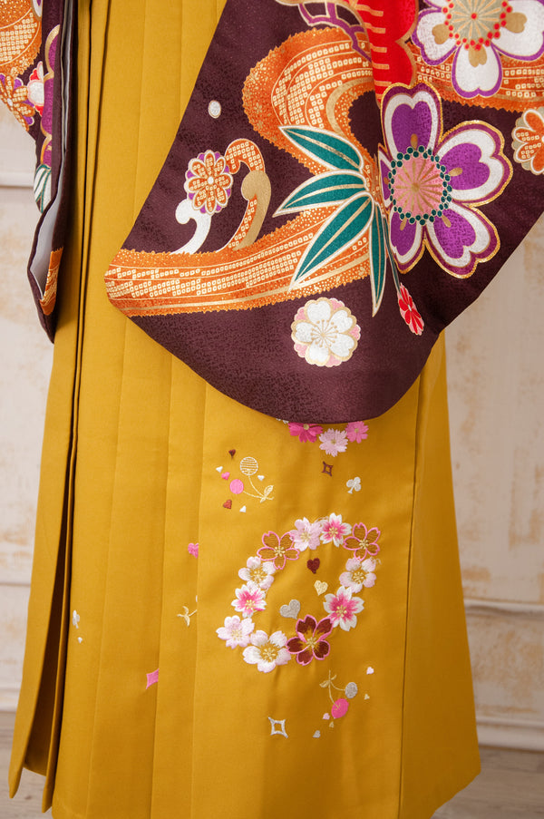 KR-091/anan 古典ブラウン　卒業袴