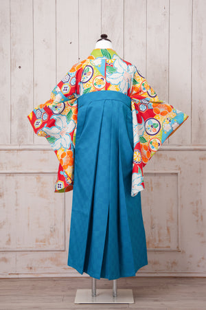 KR-093/赤百合に梅　卒業袴