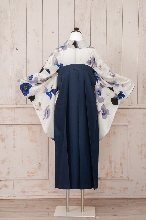 KR-006/JAPAN STYLE×中村里砂　椿アネモネ　卒業袴