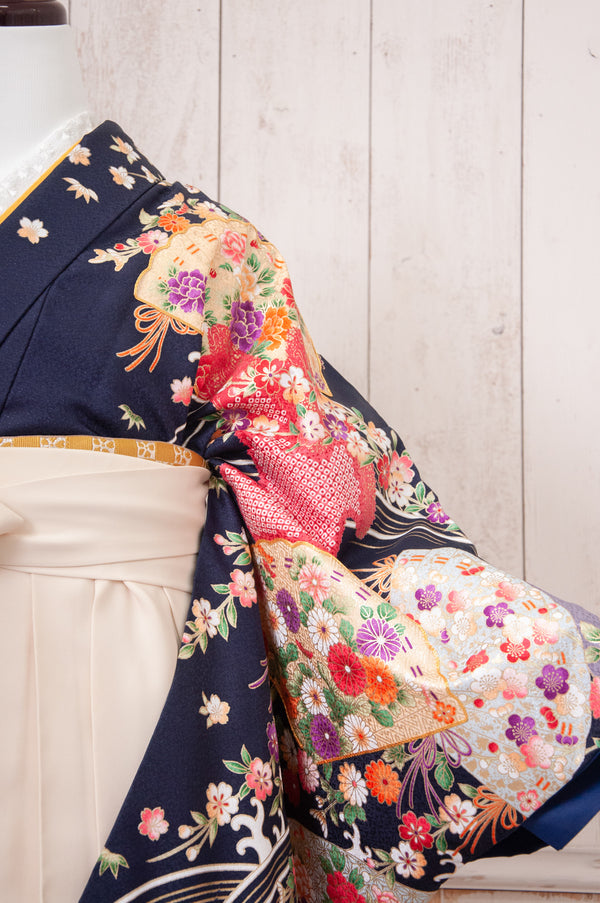 KR-102/紺扇　卒業袴