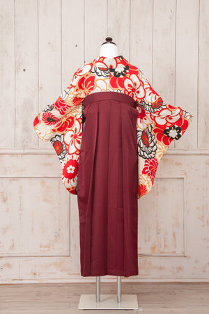 KR-022/丸菊紅黒　卒業袴