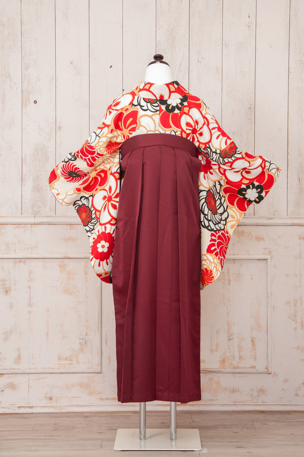KR-022/丸菊紅黒　卒業袴