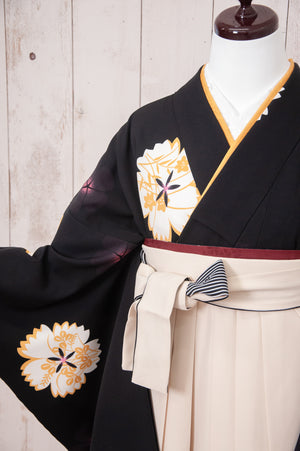 KR-103/黒金茶桜　卒業袴