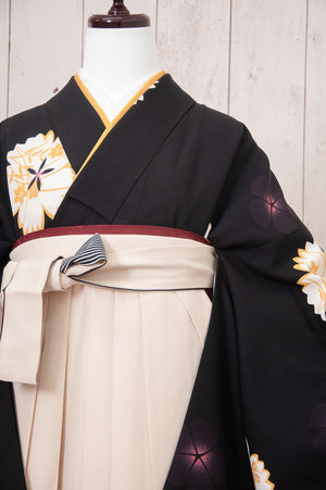 KR-103/黒金茶桜　卒業袴