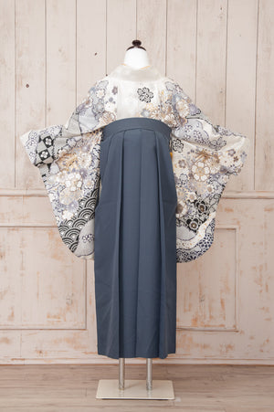 KR-012/ホワイト御所車　卒業袴