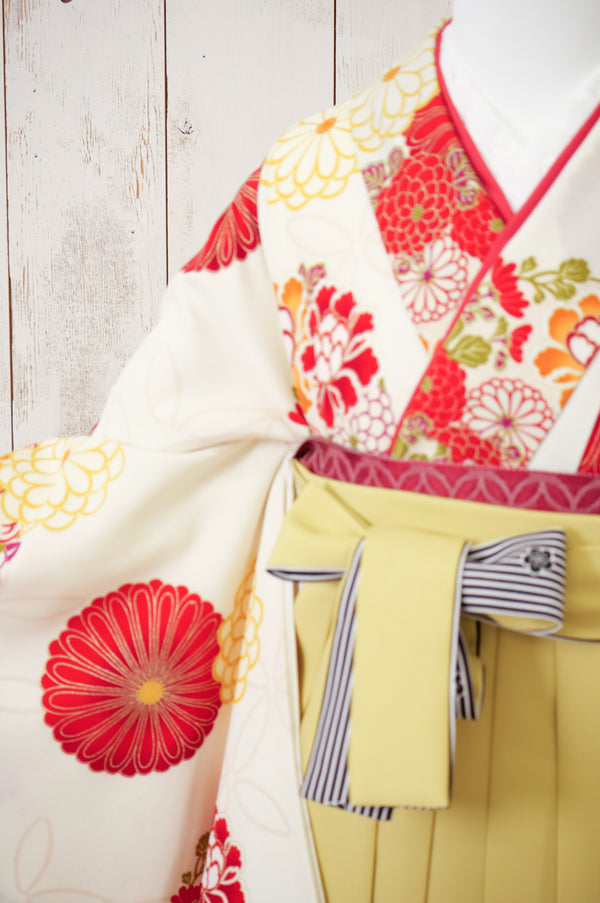 KR-003/KANSAIオフホワイト　卒業袴