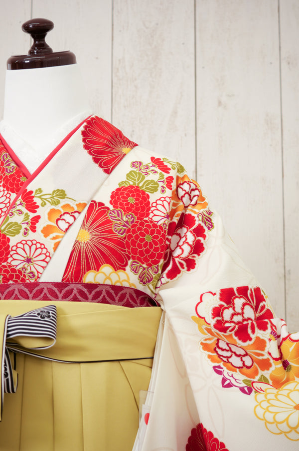 KR-003/KANSAIオフホワイト　卒業袴