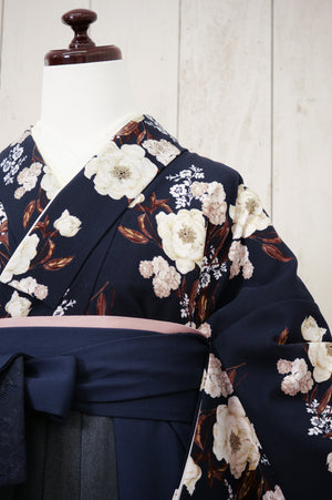 KR-013/Heather　ピオニーネイビー　卒業袴