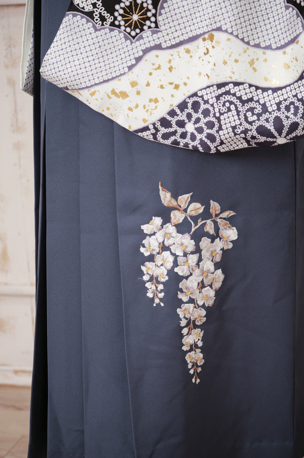 KR-012/ホワイト御所車　卒業袴