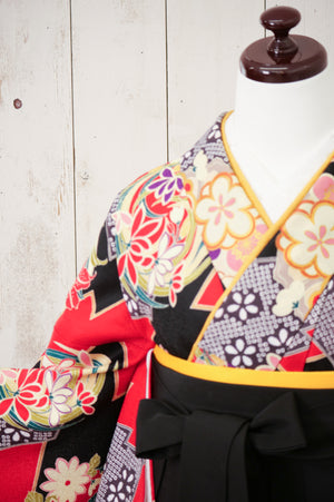 KR-047/アダムイヴ 赤黒　卒業袴