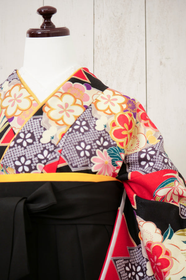 KR-047/アダムイヴ 赤黒　卒業袴