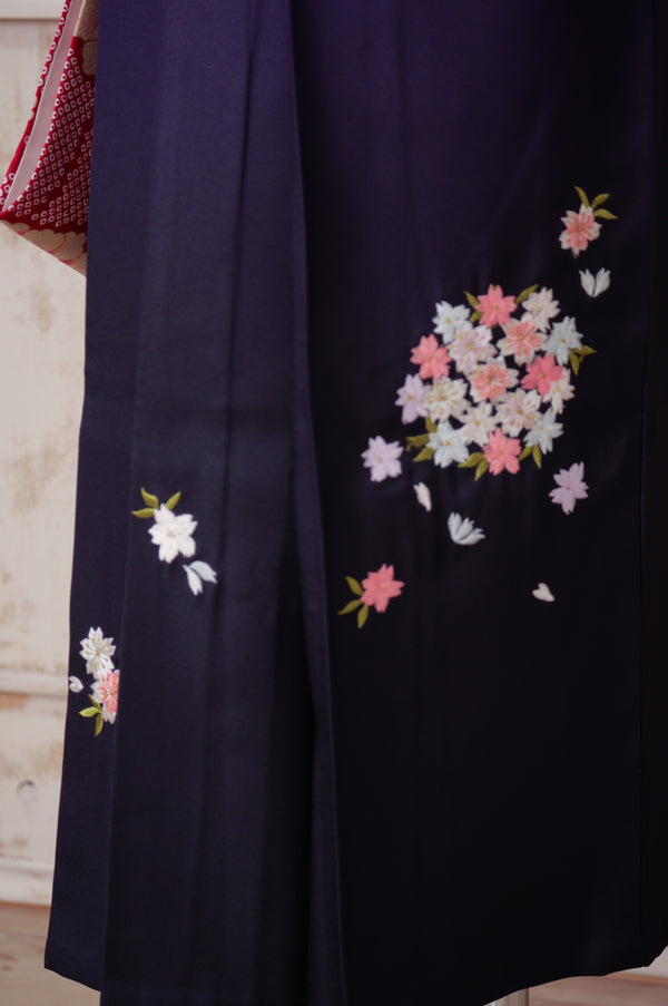 KR-051/赤地鹿の子　卒業袴