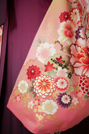 KR-111/クリーム地御所車　卒業袴