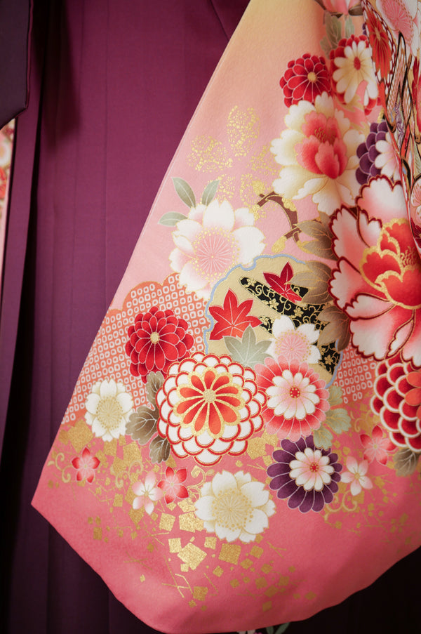 KR-111/クリーム地御所車　卒業袴